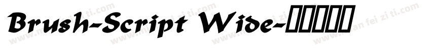 Brush-Script Wide字体转换